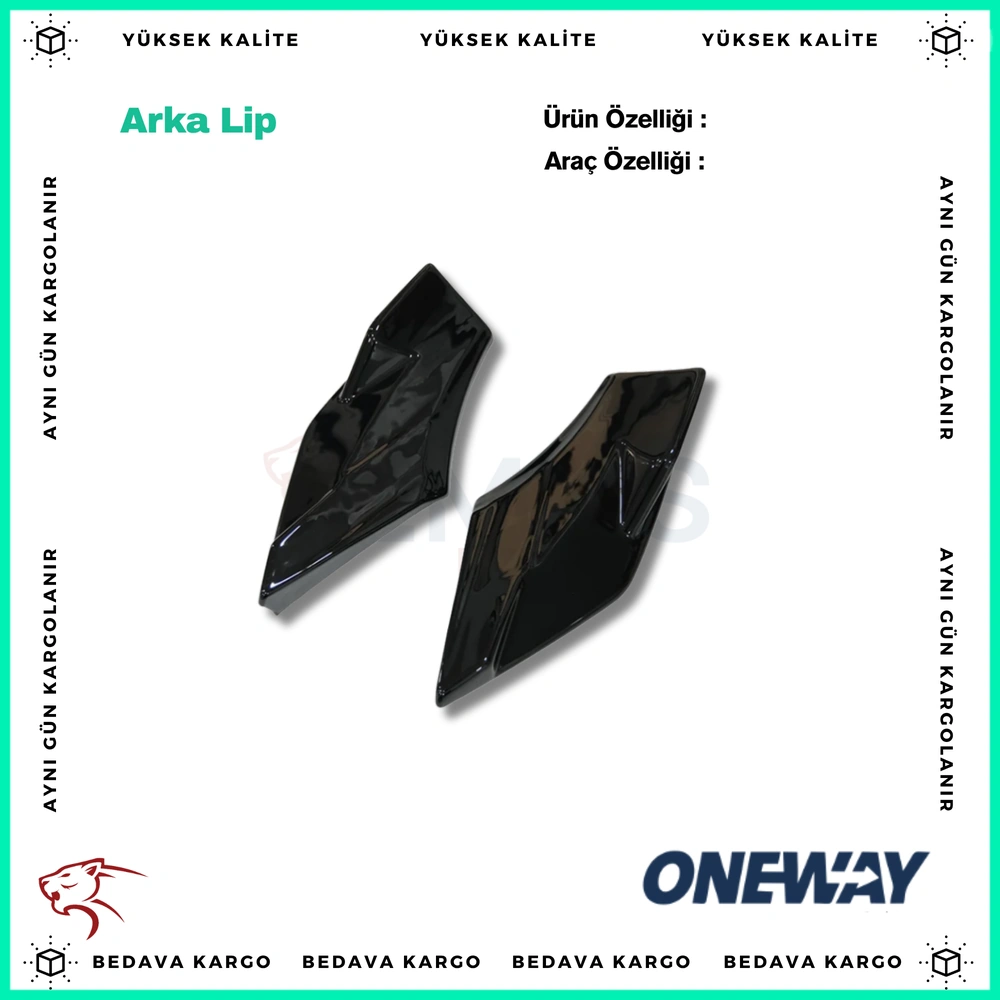 AUDI Q3 S-Line Sportback F3 2019-2025 Arka Lip RS11.082 - RS11.082 - Yedek Parça