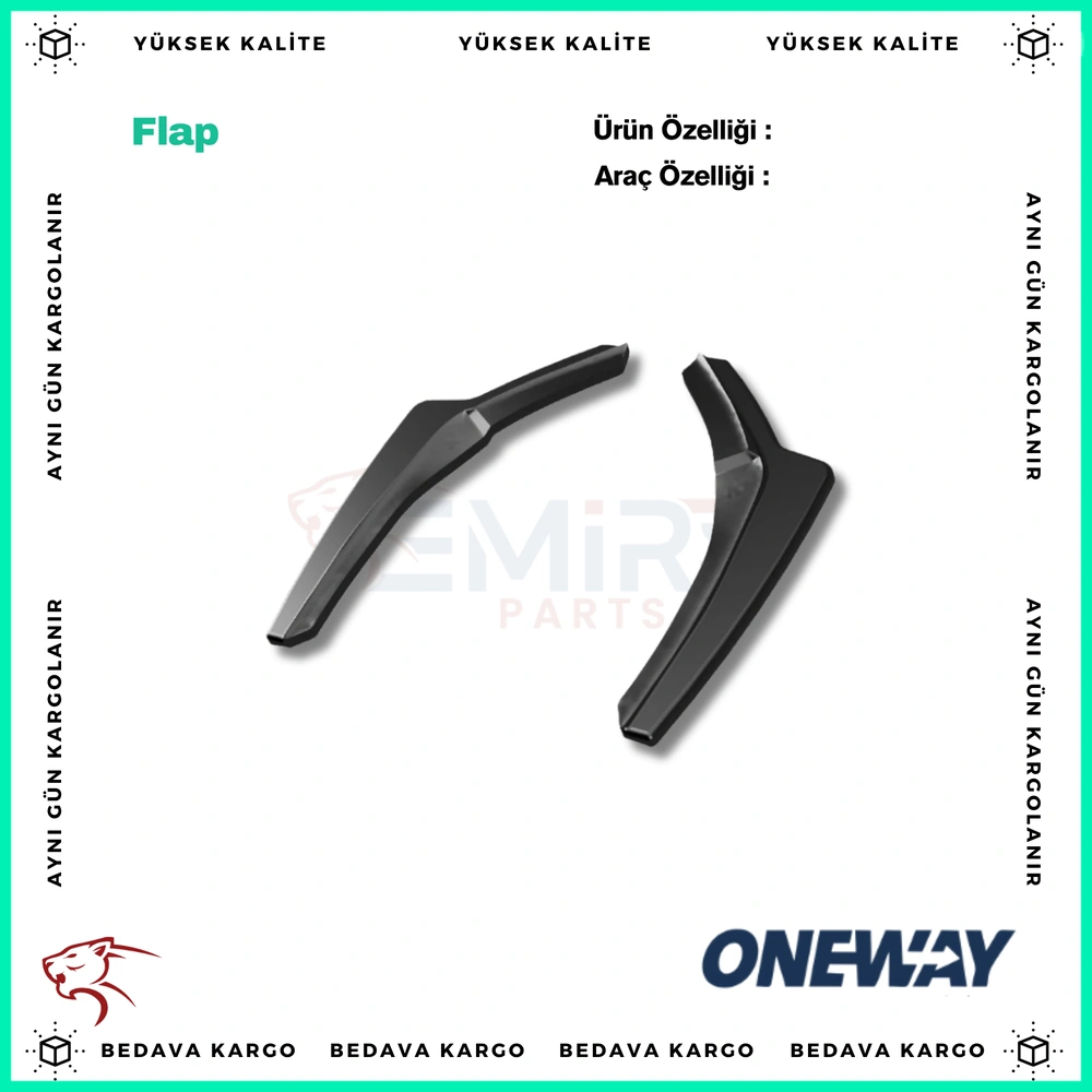 BMW 1 Series F20/F21 M-Power Makyajli 2015-2019 Sag Sol Flap (2 Pcs) RS11.007 - RS11.007 - Yedek Parça