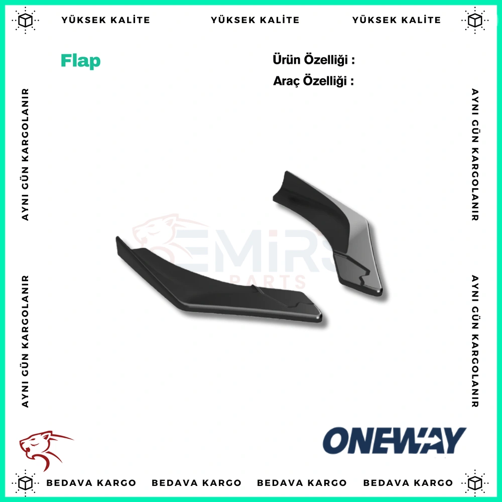 BMW 1 Series F40 M-Pack-M135i 2019-2024 Arka Sag Sol Flap (2 Parca) (RV21.036 Uyumludur) RS11.048 - RS11.048 - Yedek Parça