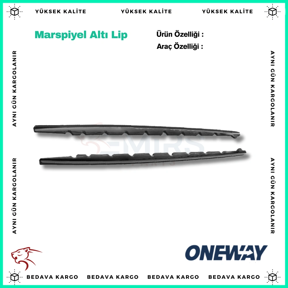 BMW 1 Series F40 M-Pack 2019-2024 Marspiyel Alti Lip / BMW 1 Series F40 M135i 2019-2024 Marspiyel Alti Lip (2 Pcs) SS10.035 - SS10.035 - Yedek Parça