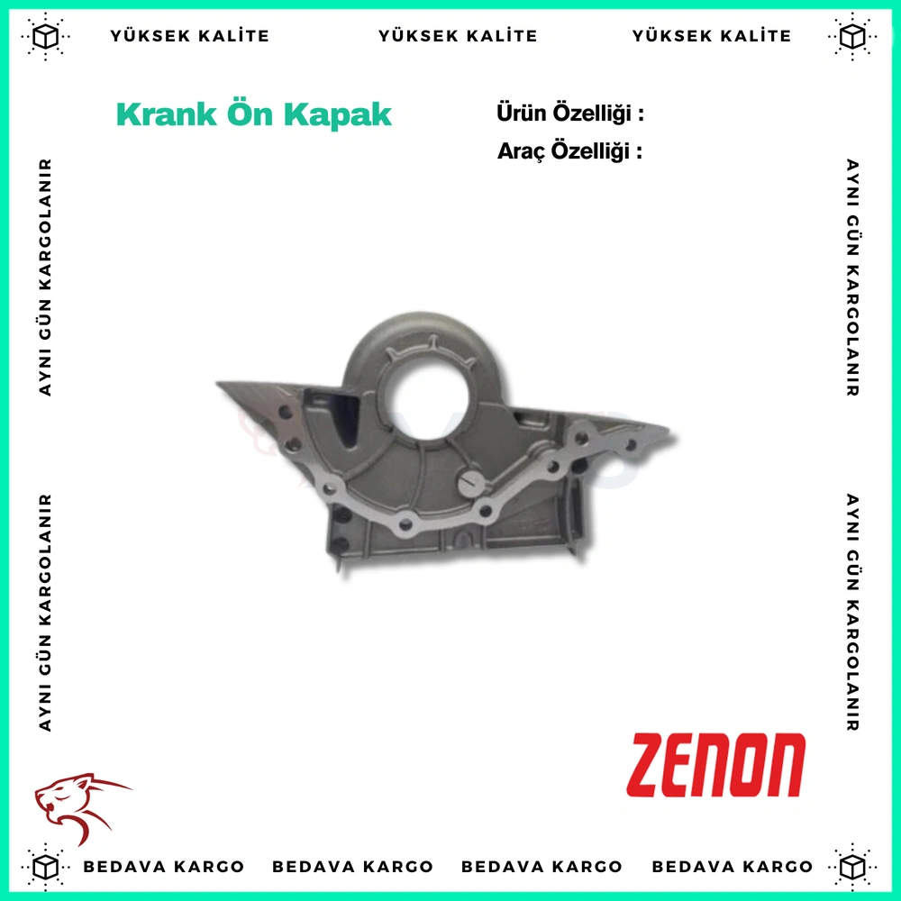 Krank On Kapak Renault Fluence 09> Megane III 09> Duster 10> 1.5dCi K9K - 8200391938 - Yedek Parça