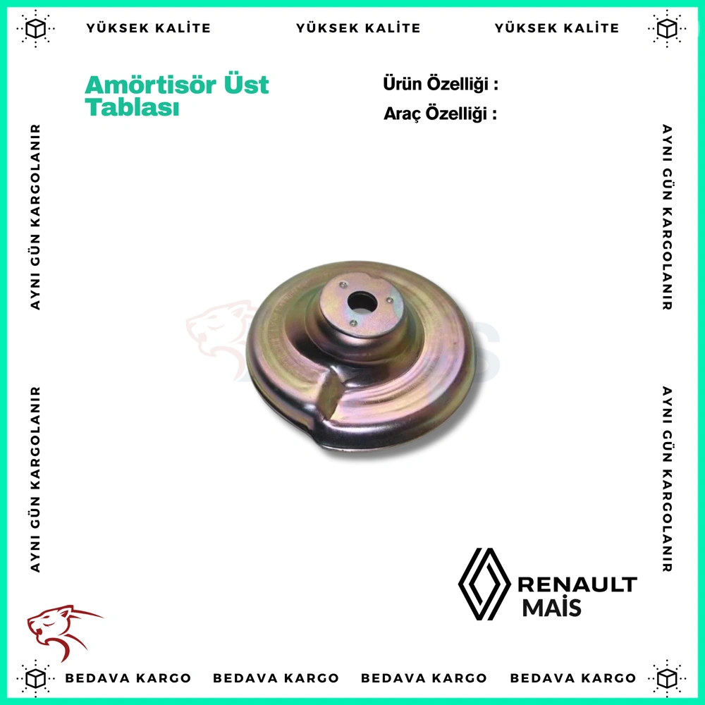 Amortisor Ust Tablasi Ozel CLIO I-II Kangoo Symbol Ii-Iii Dacia Logan-Sandero-Duster-Dokker - 8200557552 - Yedek Parça