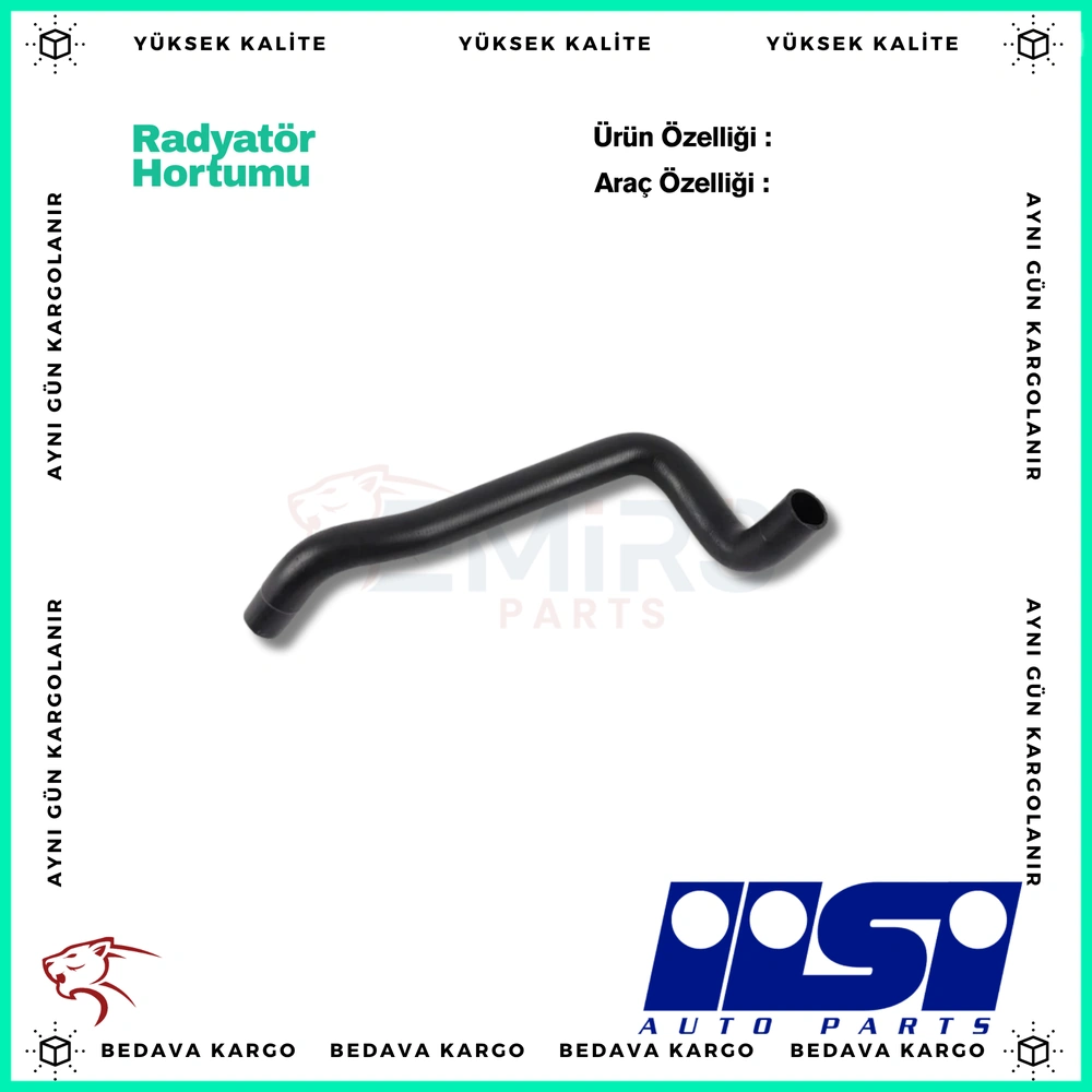 Hortum Radyator Alt Renault Megane 2 1.4 1.6 - 8200233967 - Yedek Parça