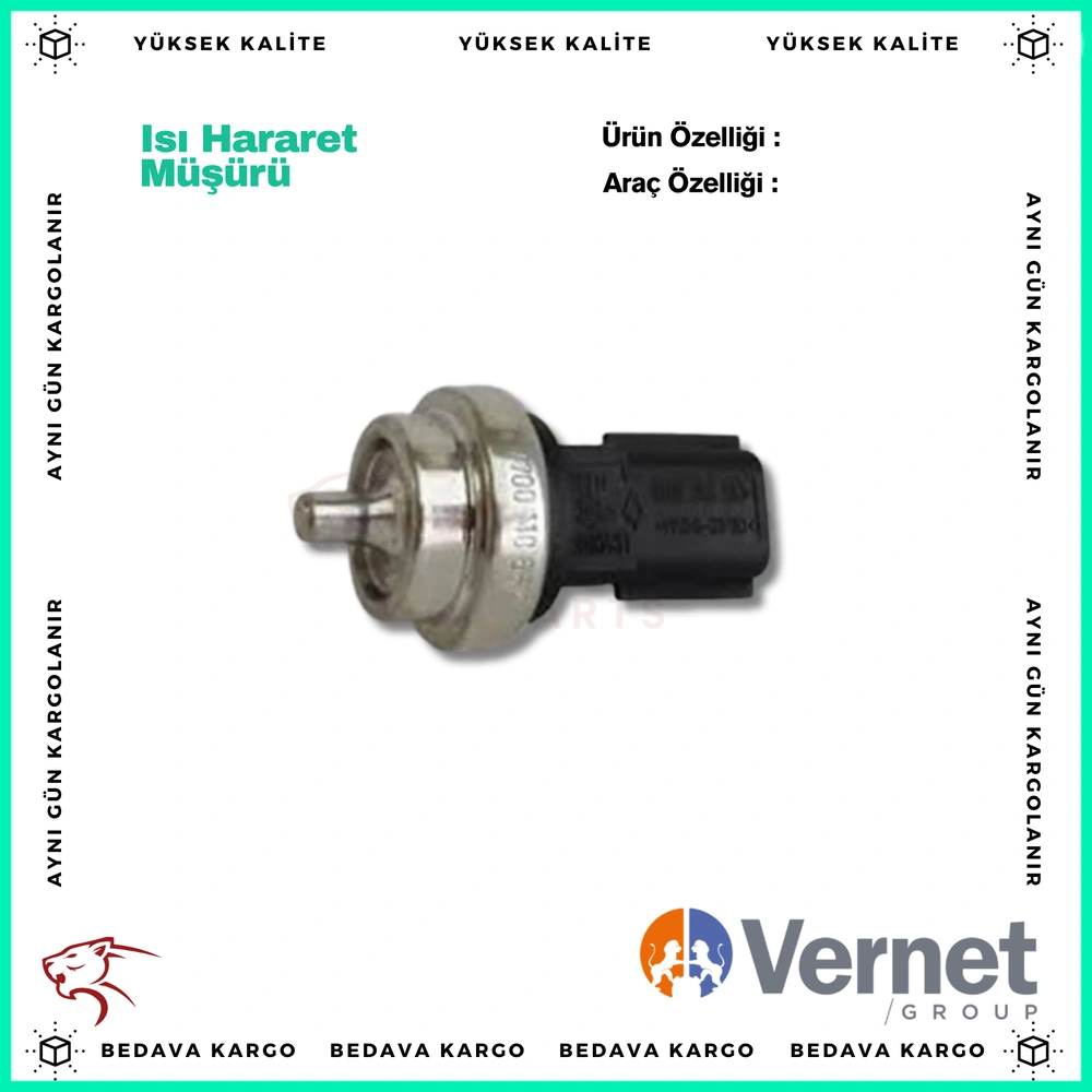 Isi Hararet Musuru Renault Clio 4 13- Fluence 10- Megane 4 16- Trafic - 8200766043 - Yedek Parça
