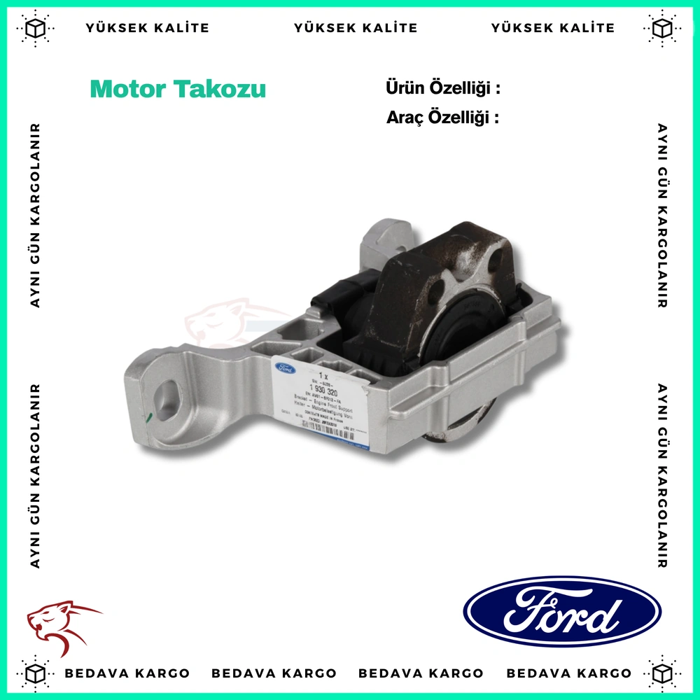 Motor Takozu Sag Ford Focus-Cmax 04> Volvo C30-S40-V50 04> 1.6 TDCI Yeni Connect 1.6 -1.5 TDCI 15> C-Max 06>11 Ii 04 - AV61 - Yedek Parça