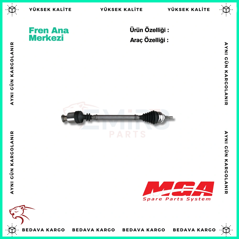 Komple Aks Sag On Renault Megane 1 Scenic 1 Coupe Absli Otomatik Vites - 7700111313 - Yedek Parça
