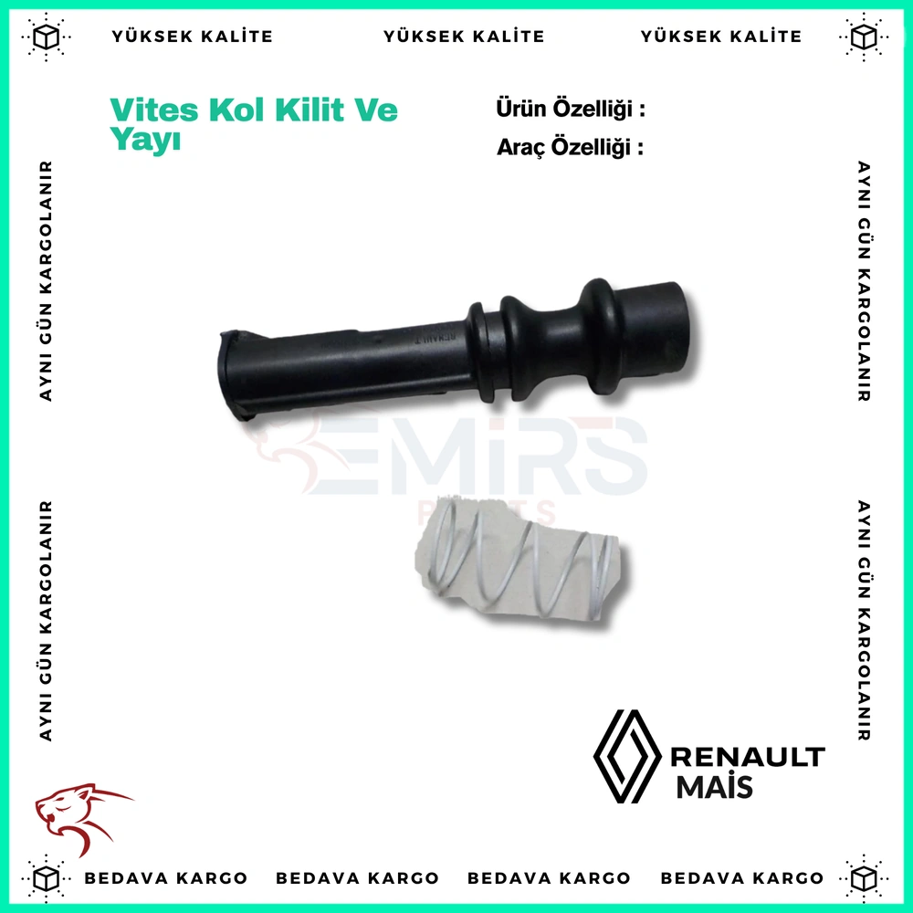 Vites Kol Kilit Ve Yayi Renault Vites Kol Kilit Ve Yayi - 7701479038 - Yedek Parça
