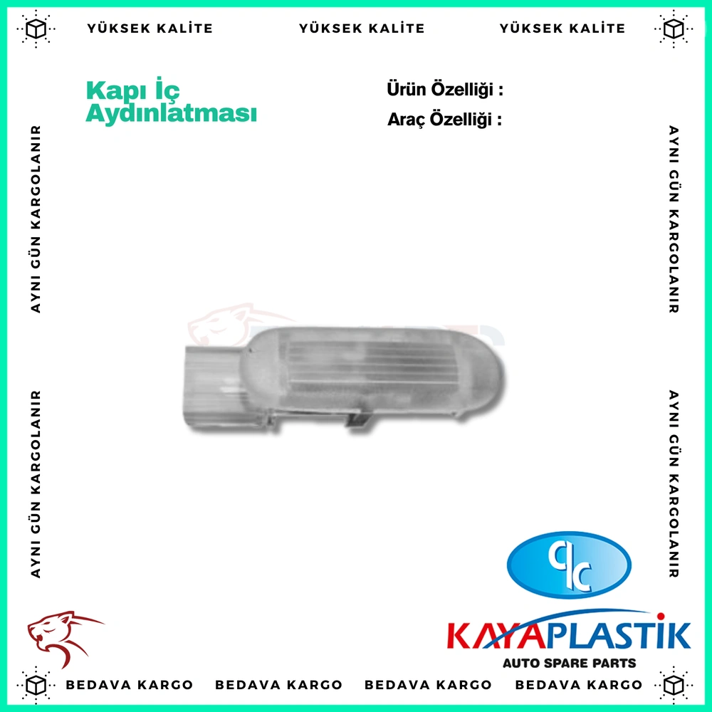 Kapi Ic Aydinlatmasi Renault Megane 2 3 Fluence - 8200120715 - Yedek Parça