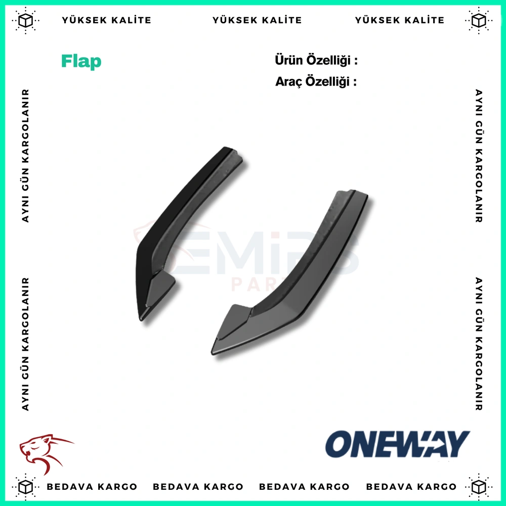 BMW 4 Series Coupe G22 M-Pack 2020+ Arka Sag Sol Flap (RV21.039 Ile Uyumludur.) RS11.052 - RS11.052 - Yedek Parça
