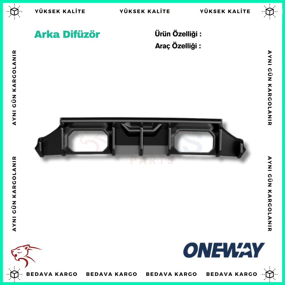 BMW M2 G87 2023+ Arka Difuzor RV21.040 - RV21.040 - Yedek Parça