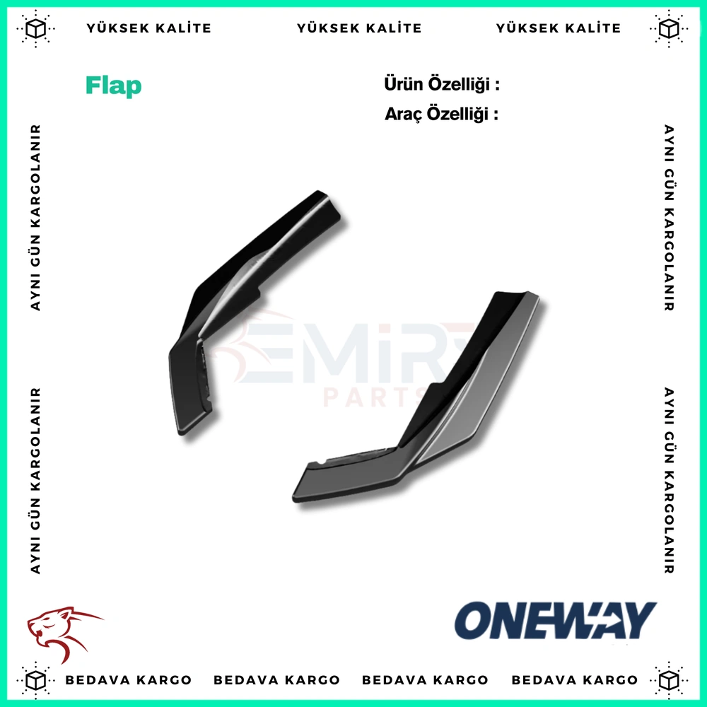 BMW 3 Series G20/G21 M-Pack Makyajli 2022+ Arka Sag Sol Flap RS11.053 - RS11.053 - Yedek Parça