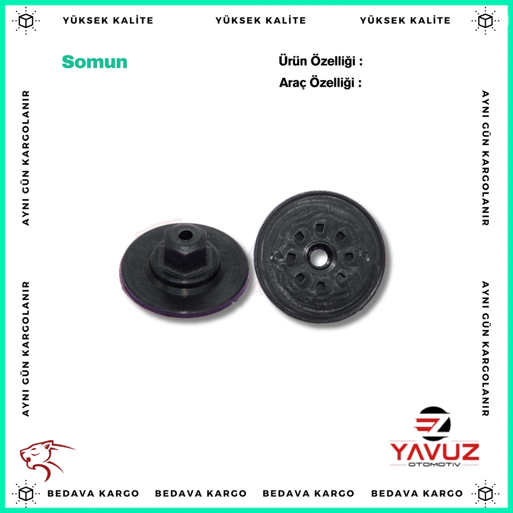 AUDİ,SEAT,SKODA PLASTİK SOMUN (10x30) - WHT000713 - Yedek Parça