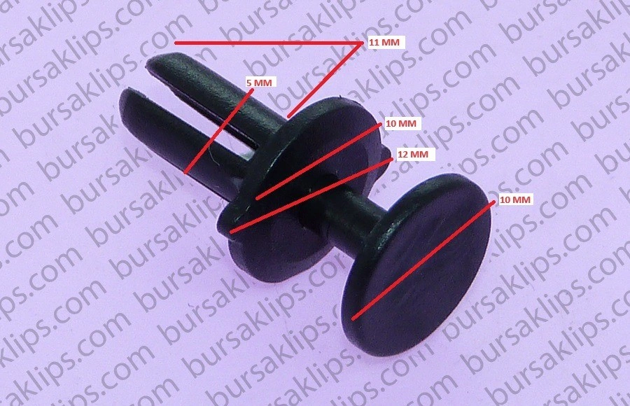 AUDİ,VOLKSWAGEN TAMPON KLİPSİ (11x10x10mm) - Yedek Parça
