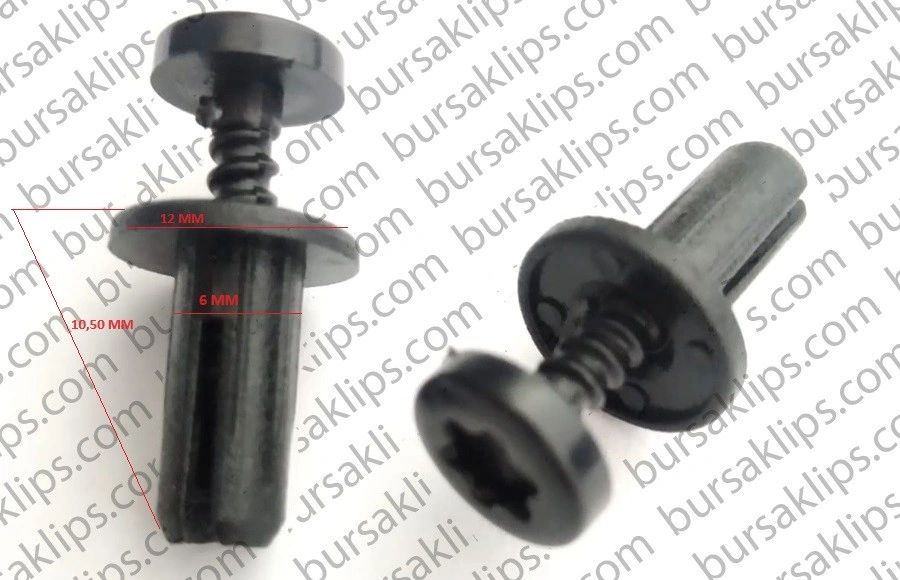 AUDİ,VW,PEUGEOT,RENAULT,PORSCHE TAMPON KLİPSİ (UZUN) (6X12X10,50 MM) - 7703072261 - Yedek Parça
