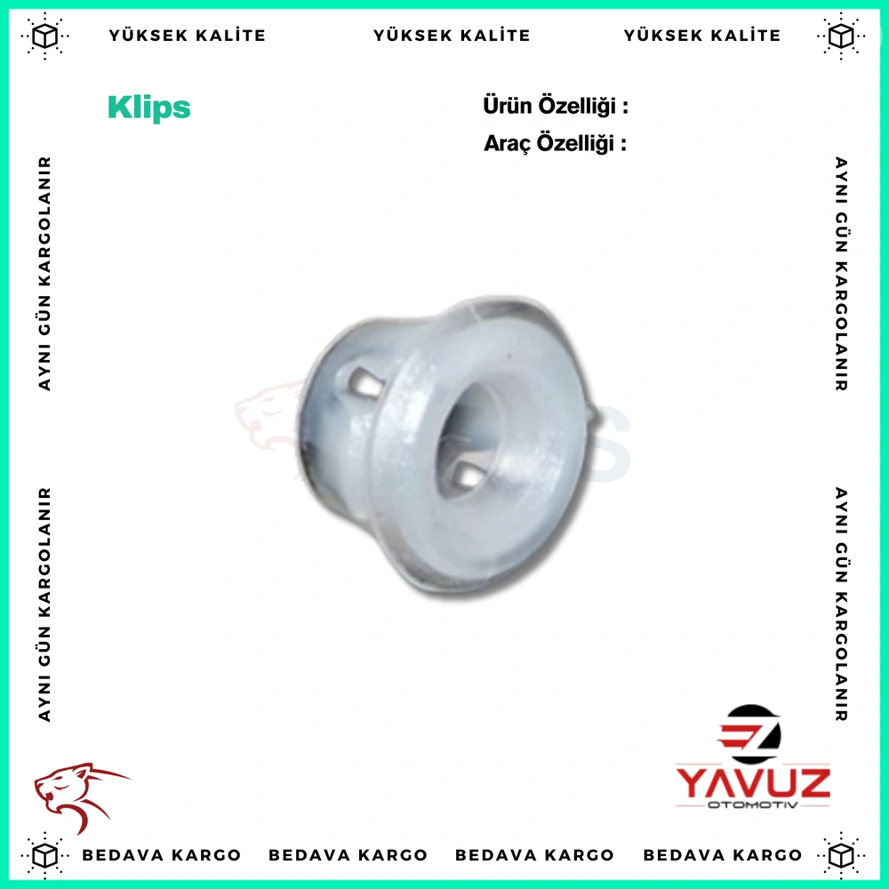 BMW E30,E34,E39,E32,E38,E65,E66,E31 ARMA KLİPSİ - 51131934160 - Yedek Parça