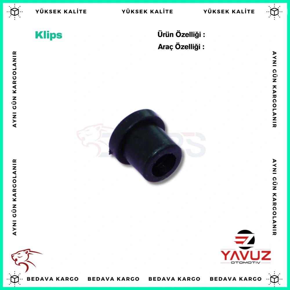 BMW E32,E34,E38,E82,E90,Z4,F02,X3,X5 ARMA KLİPSİ - 51141807495 - Yedek Parça