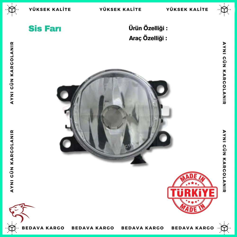 Sis Fari Renault Fluence Megane 2 3 Kangoo 07- Master Dacia Logan 06- - 261500097R - Yedek Parça