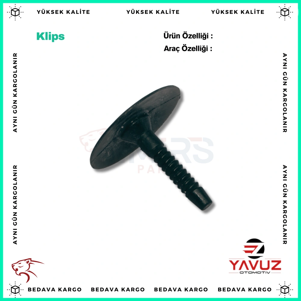 BMW,LAND ROVER,MİNİ COOPER,JAGUAR MARŞPİYEL KLİPSİ - 07147296886 - Yedek Parça