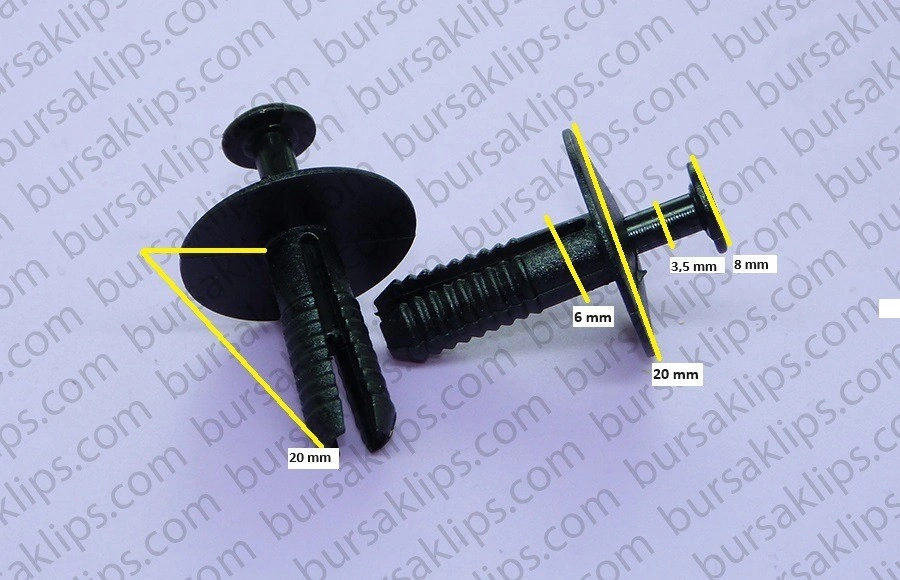 BMW,OPEL TAMPON KLİPSİ - 1400806 - Yedek Parça