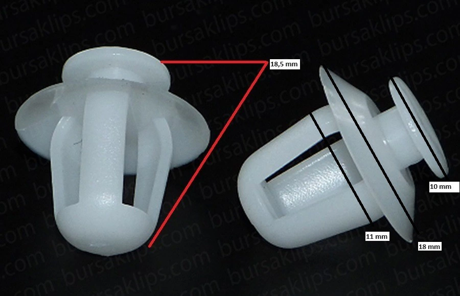 CITROEN BERLİNGO,PEUGEOT 206,PARTNER ÇEVRE BAND KLİPSİ (KALIN) - 856535 - Yedek Parça