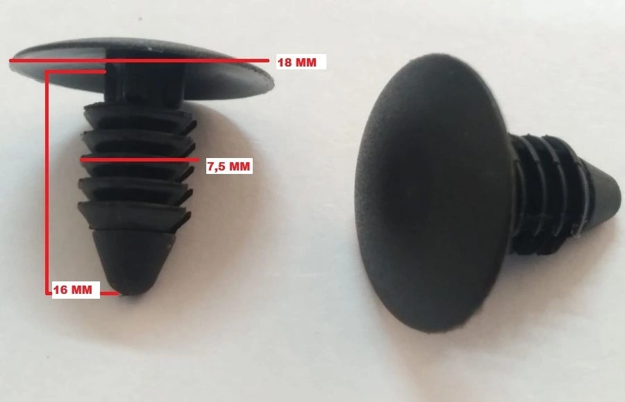 CITROEN,OPEL,MERCEDES GM,FORD ÇAM TİPİ KLİPS (7,5x16x18mm) - 7518CO912466A0009881 - Yedek Parça