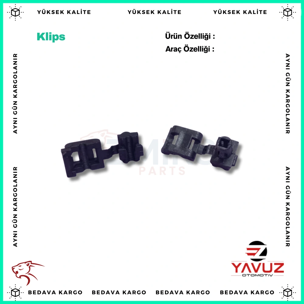 FİAT DOBLO KAPI BAGAJ İÇ AÇMA KİLİT KLİPSİ - 71738663 - Yedek Parça