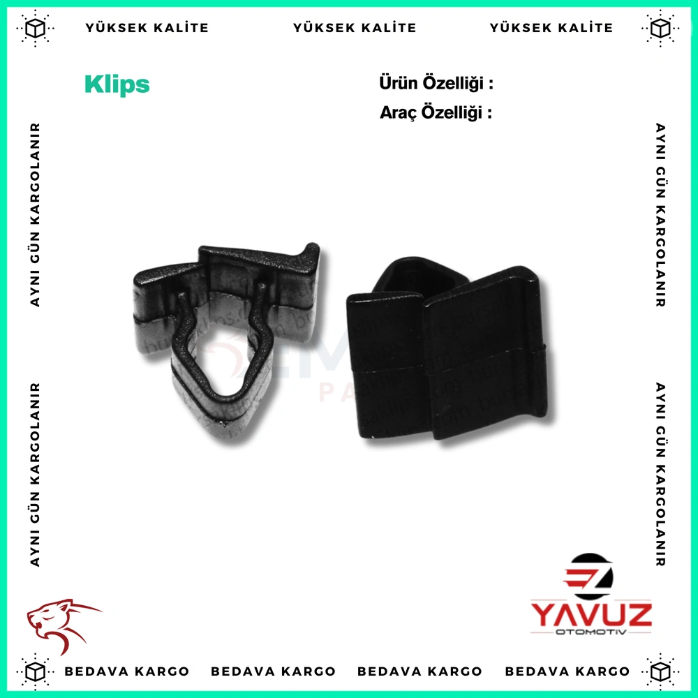 FİAT,PEUGEOT,CITROEN,VOLKSWAGEN KAPUT İZALATÖR KLİPSİ - 46804433 - Yedek Parça