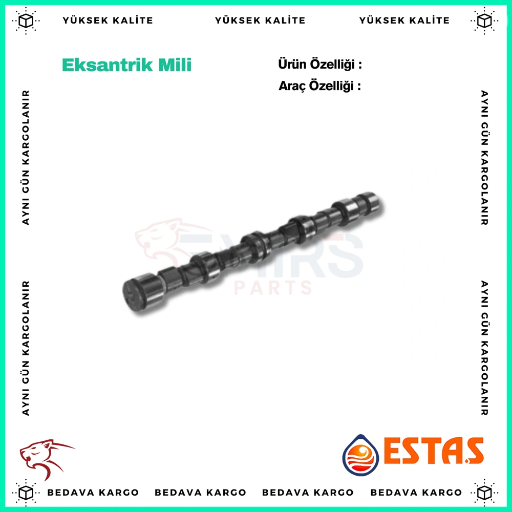 Eksantrik Mili Renault R9 R12 1.4 - 7700686466 - Yedek Parça
