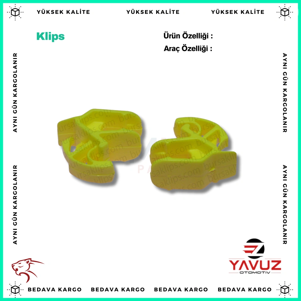 FORD TRANSİT KAPUT DEMİR KLİPSİ - W709046S - Yedek Parça