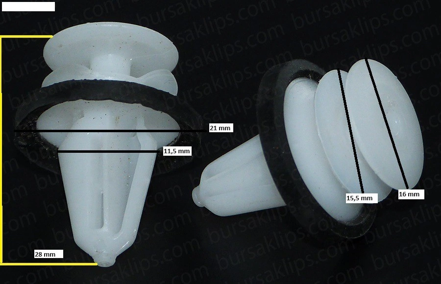 FORD YM FUSİON,TRANSİT,COURİER KAPI DÖŞEME KLİPSİ - W713297S300 - Yedek Parça