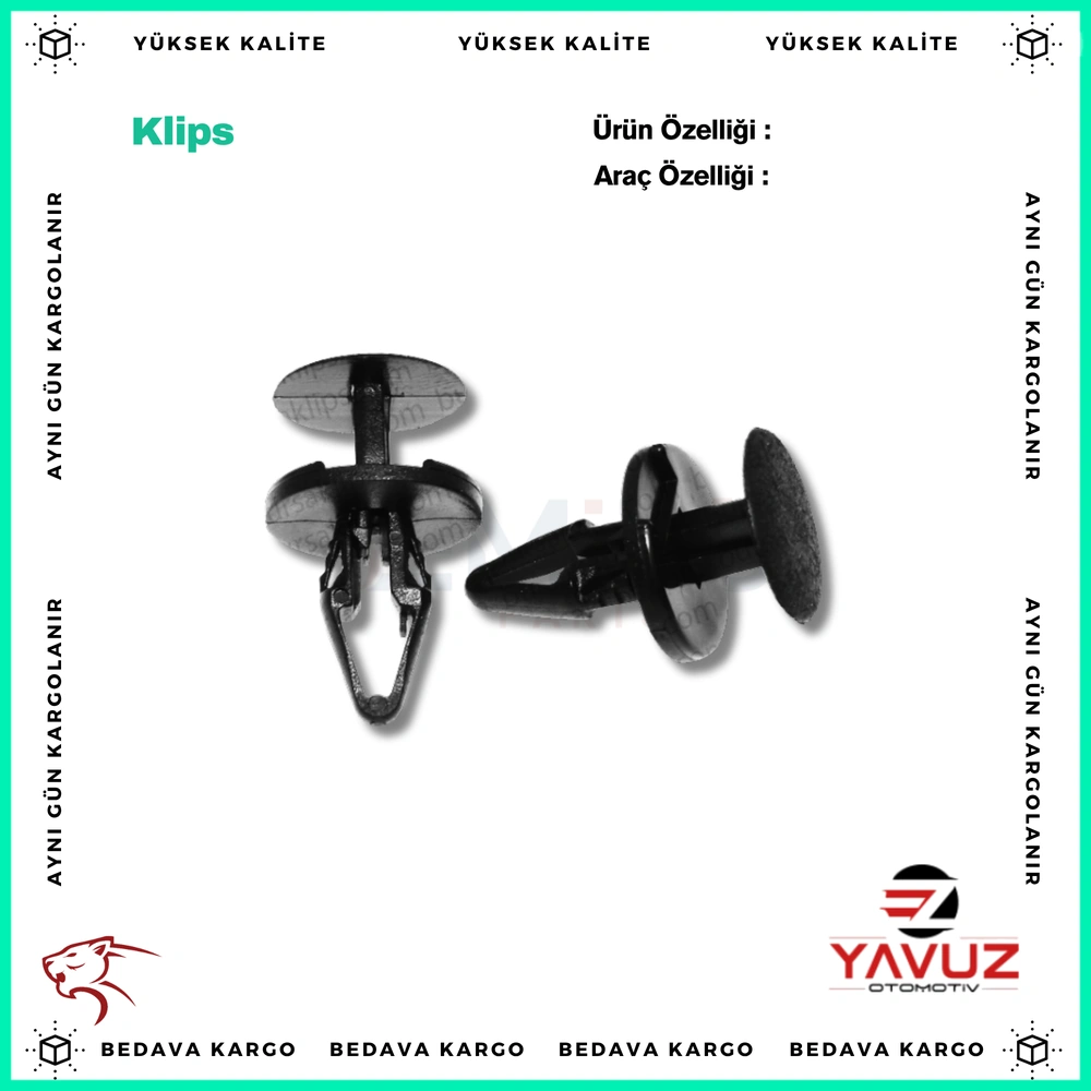 FORD,OPEL PANJUR,DAVLUMBAZ KLİPSİ - 4855809 - Yedek Parça