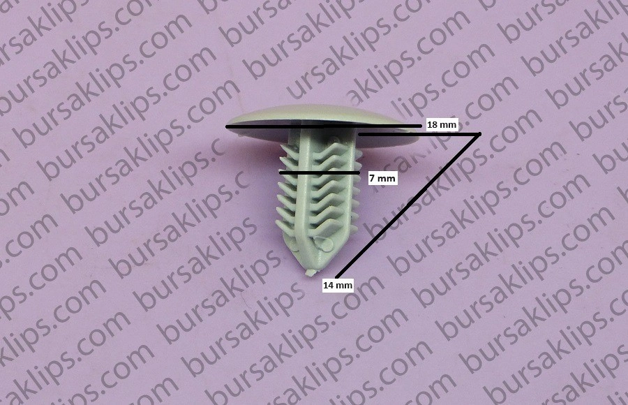 HONDA ACURA DÖŞEME KLİPSİ (GRİ) - 90671S0D00ZA - Yedek Parça