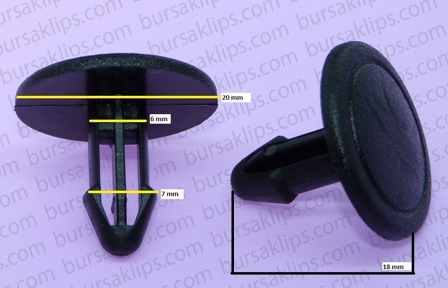 HONDA ÇAMURLUK KLİPSİ - 91501SNA003 - Yedek Parça