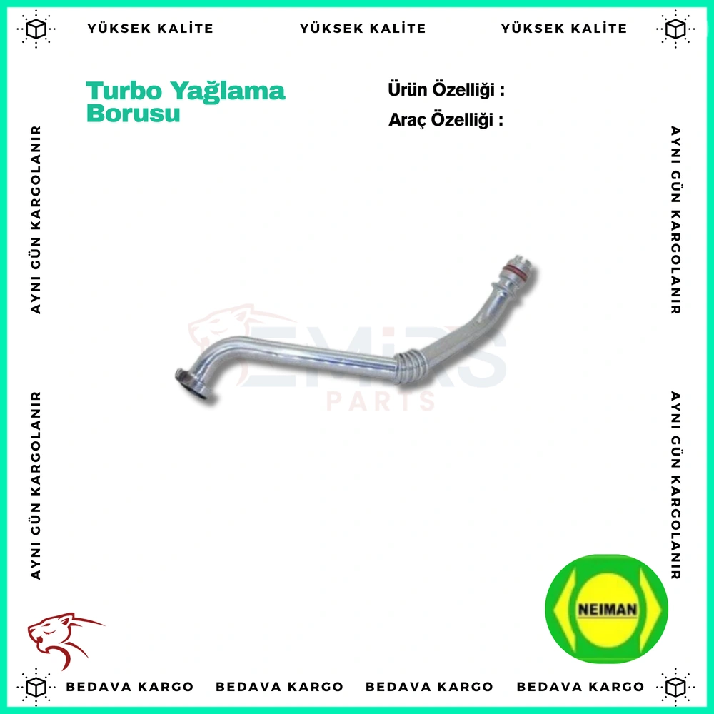 Turbo Yaglama Borusu Renault Clio 3 Thalia Kangoo Fluence Megane 3 1.5 DCI - 8200714637 - Yedek Parça