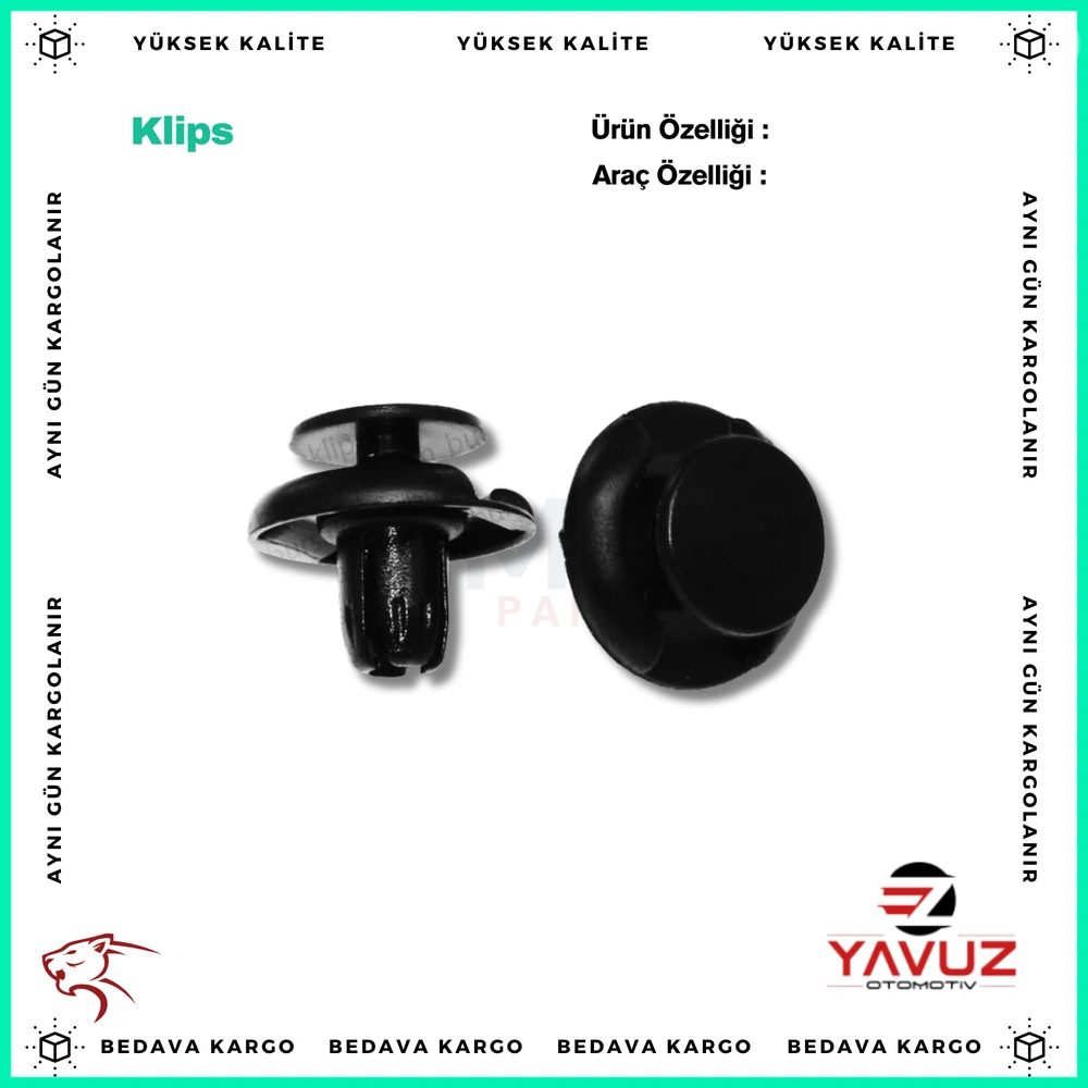 HONDA DAVLUMBAZ KLİPSİ - 91501S04003 - Yedek Parça