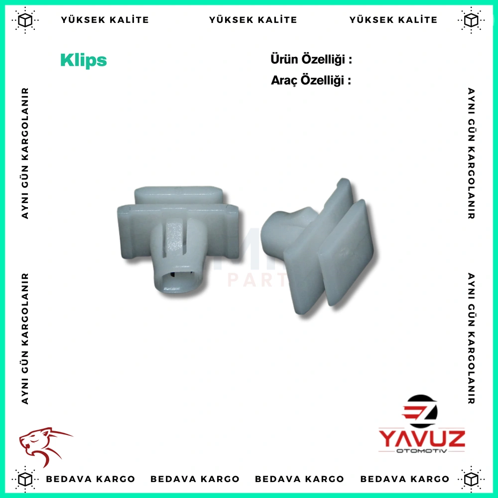 HONDA ÖN,ARKA KAPI ÇITA KLİPSİ - 75315STKA01 - Yedek Parça
