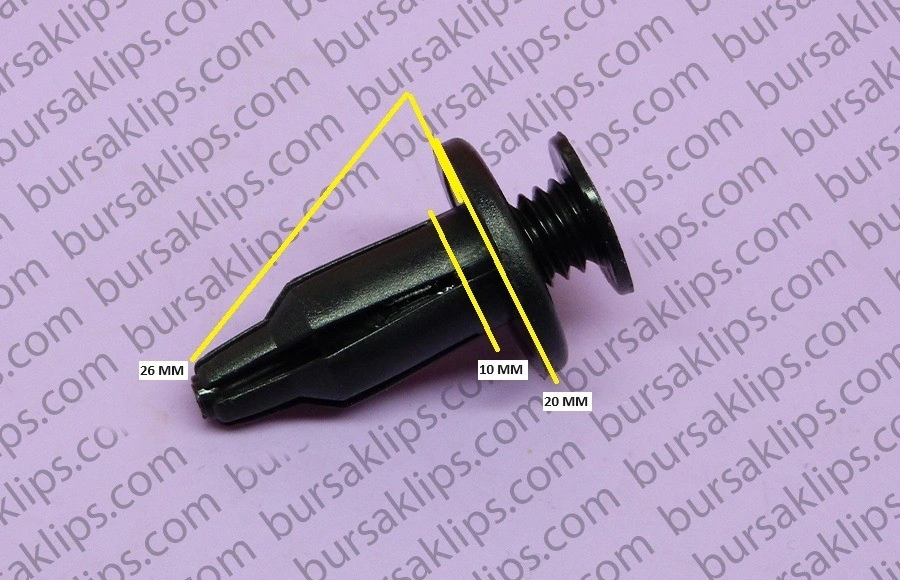 HONDA,CHEVROLET,HYUNDAİ ÖN ARKA TAMPON KLİPSİ (10 MM) - 91502SP0003 - Yedek Parça