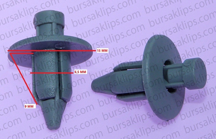 HYUNDAİ,SUZUKİ,TOYOTA İÇ KAPLAMA KLİPSİ (AÇIK GRİ) (3.50mm) - Yedek Parça