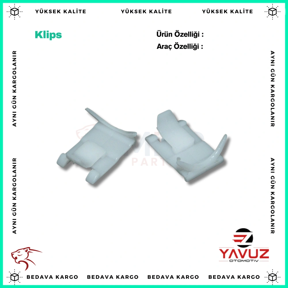 HYUNDAİ,TOYOTA CAM KENAR KLİPSİ - 8321922000 - Yedek Parça
