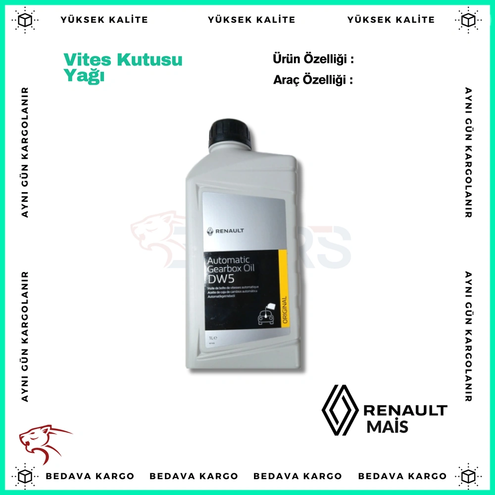 Otomatik Sanziman Yagi 1 Lt Renault Dw5 - 7711945827 - Yedek Parça