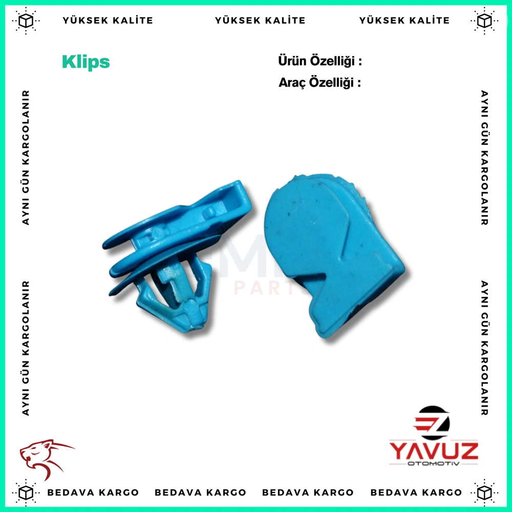 ISUZU ÇAMURLUK BAKALİT KLİPSİ - 8980236910 - Yedek Parça