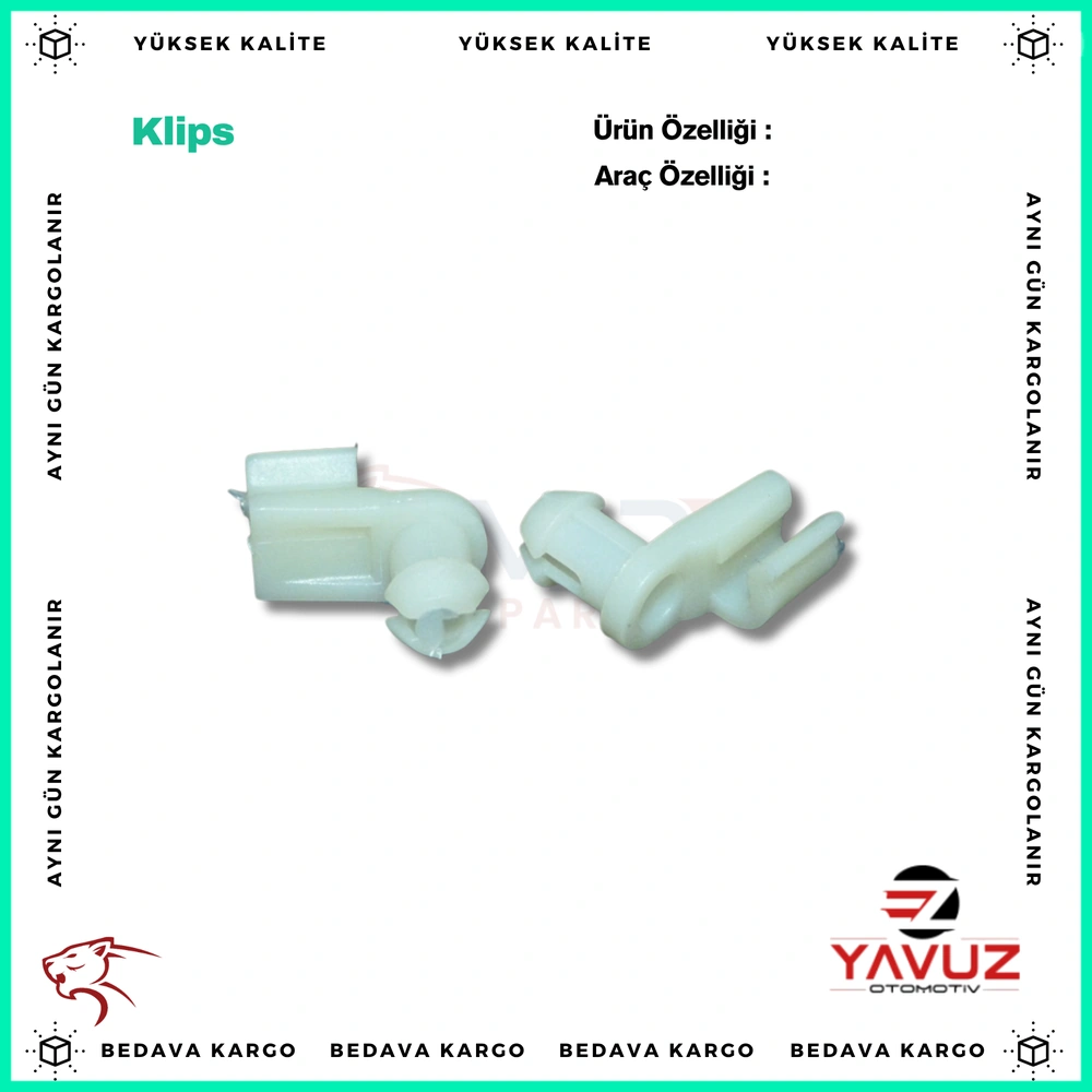 ISUZU KAPI KİLİT KLİPSİ - 8978590690 - Yedek Parça