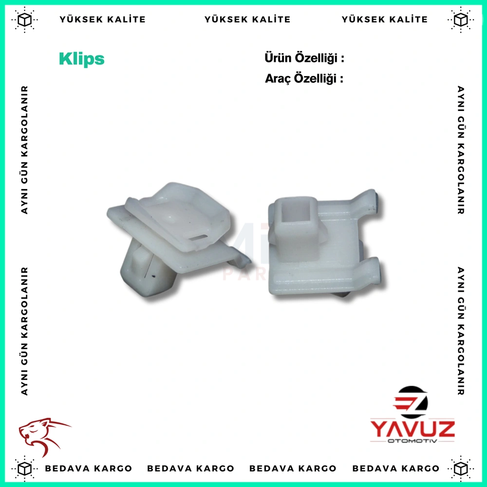 ISUZU KÖŞE PANEL KLİPSİ (KÜÇÜK) - Yedek Parça