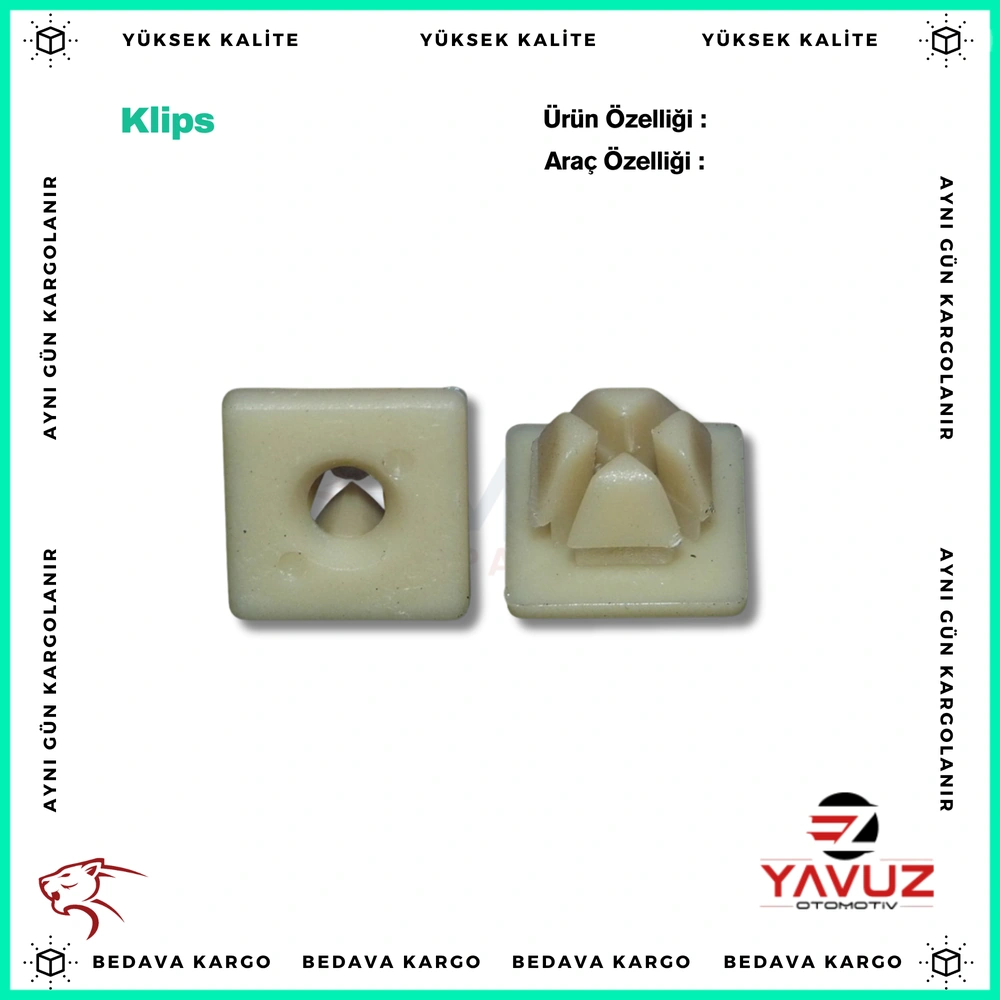 ISUZU VİDA KLİPSİ - 286156340 - Yedek Parça