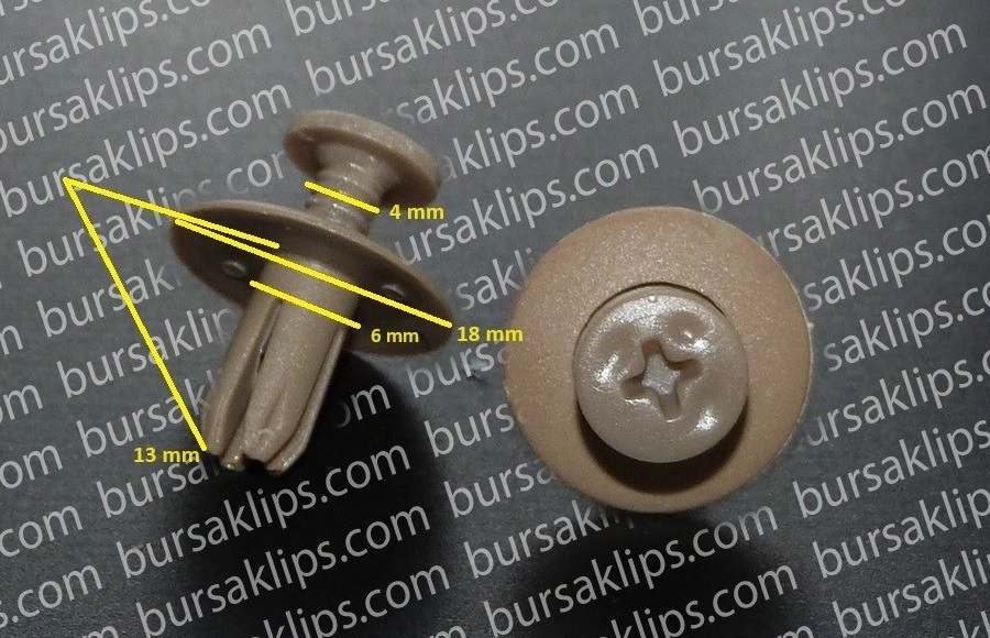 KİA SORENTO DÖŞEME KLİPSİ (AÇIK KAHVE) - 855064A000 - Yedek Parça