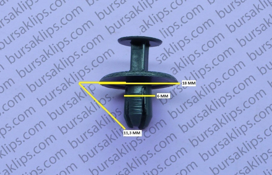 MAZDA BAGAJ HALI KLİPSİ GRİ (KISA) - GJ2168885B02 - Yedek Parça