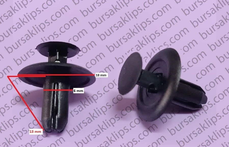 MAZDA BAGAJ HALI KLİPSİ UZUN (SİYAH) - B46768AC3 - Yedek Parça