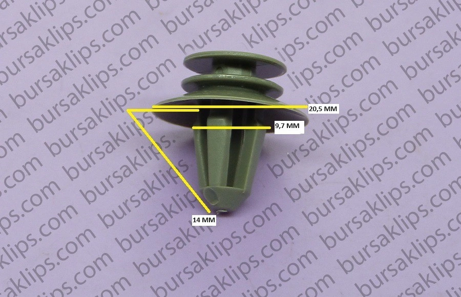 MERCEDES 115,123 KAPI DÖŞEME KLİPSİ (GRİ) - 0089880978 - Yedek Parça