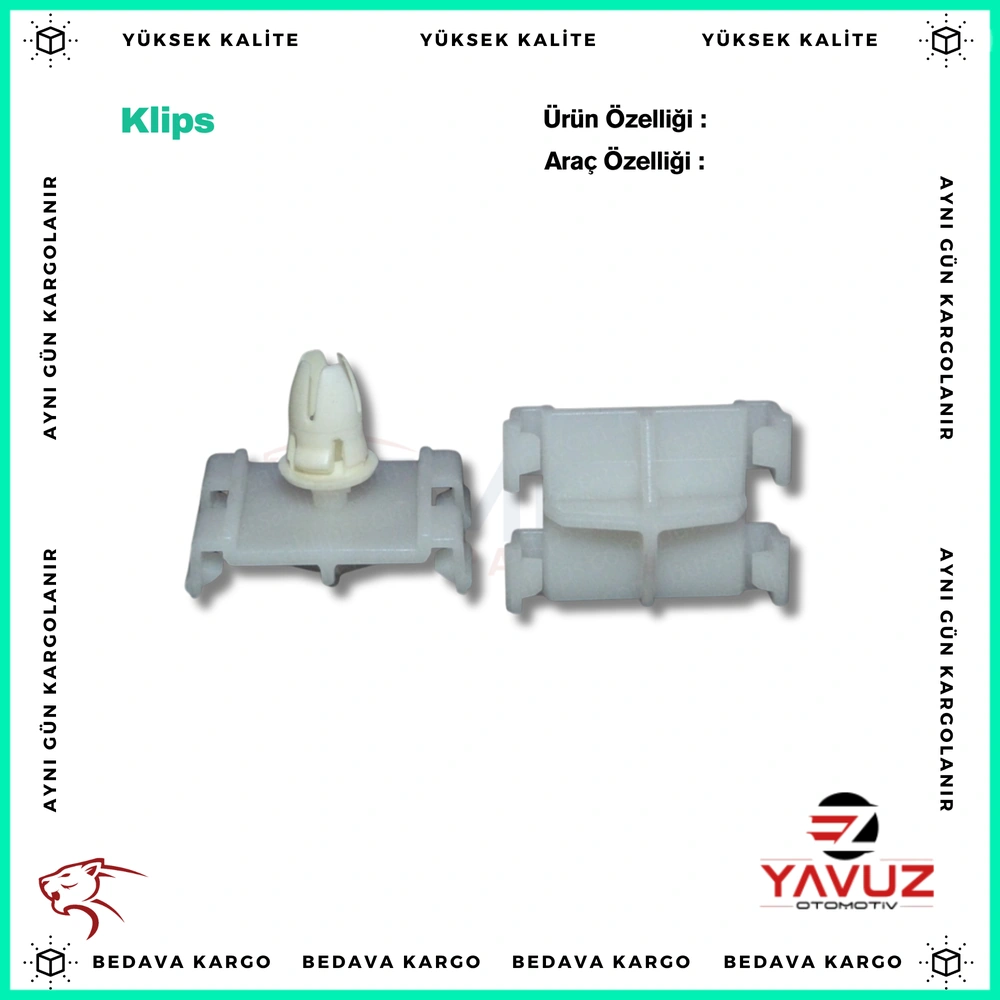 MERCEDES 202,210 KAPLAMA KLİPSİ - 0019888081 - Yedek Parça