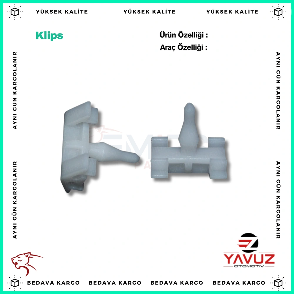 MERCEDES W124 W216 W201 ÇITA KLİPSİ - A0019883181 - Yedek Parça